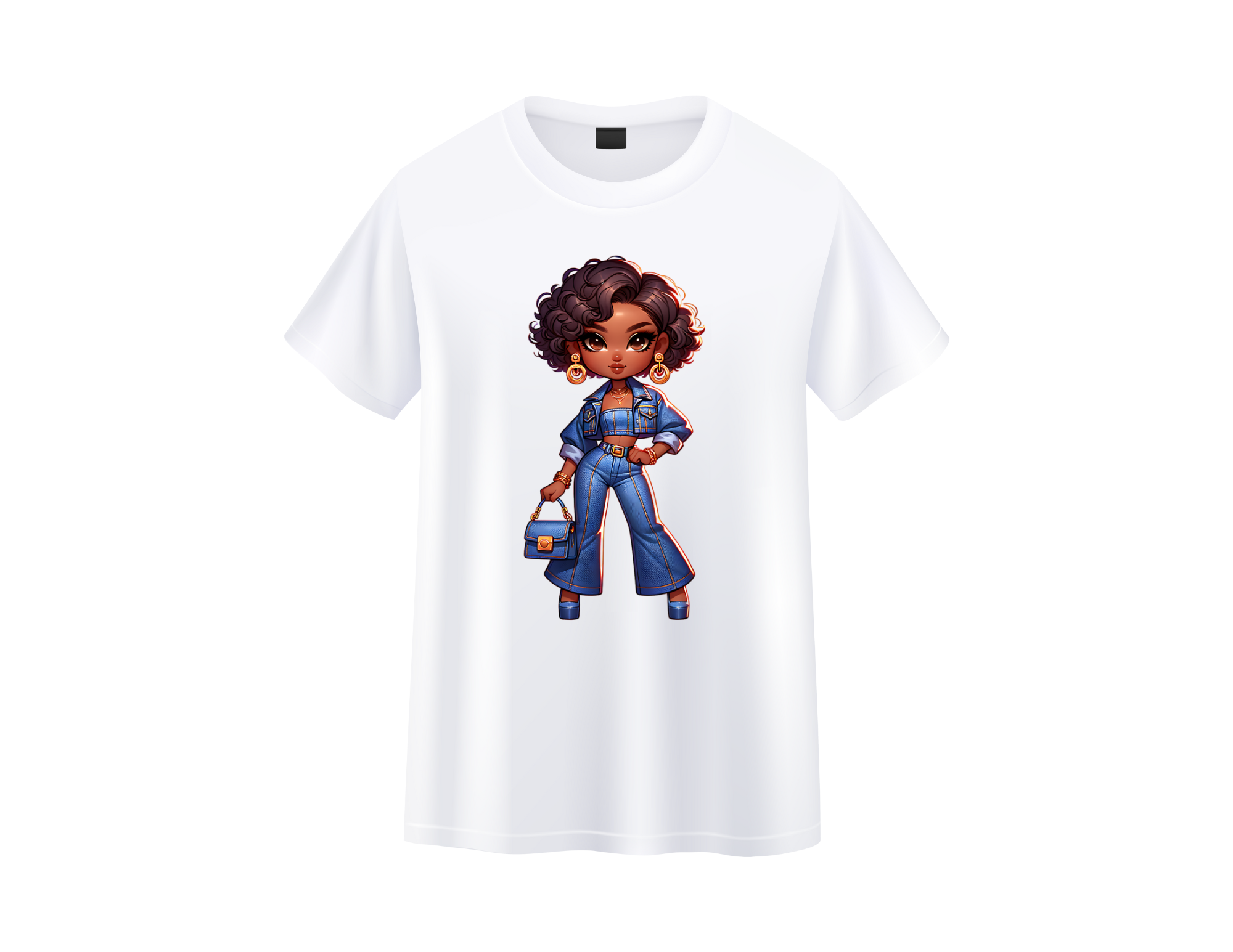 Black Girl Denim tshirt